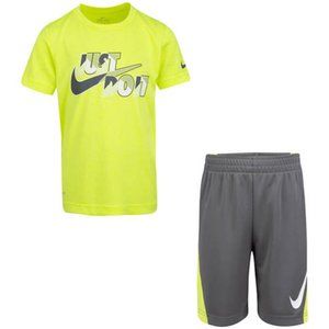 Nike neon grey cute shorts set 2243